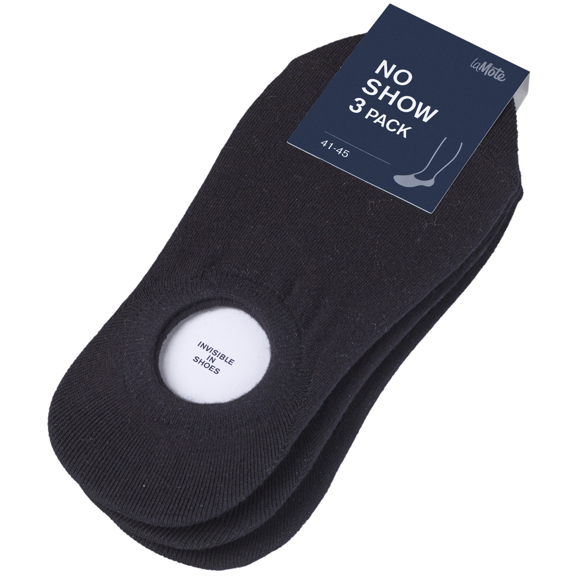 No show strumpor x3, Black, hi-res